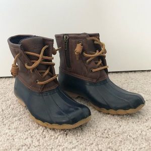 Sperry Duck Boots girls size 13